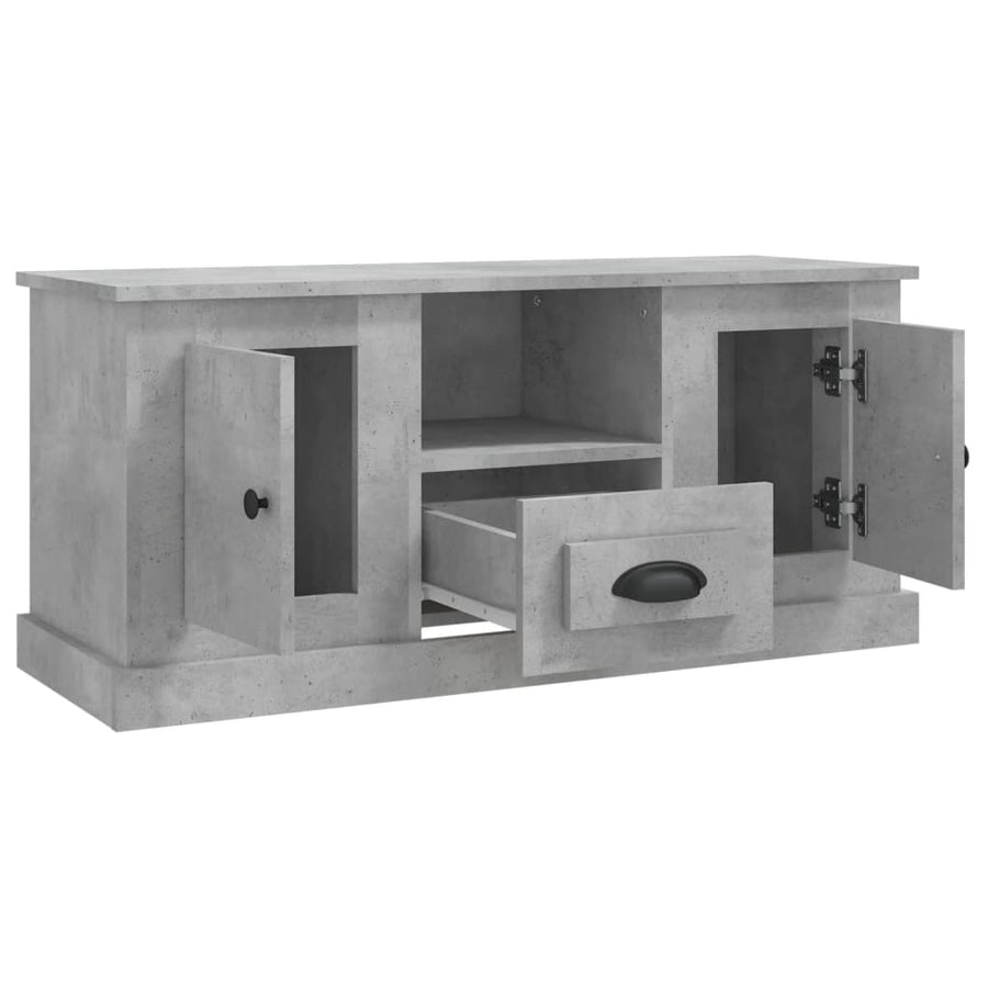 Tv-Meubel 00X35,5X45 Cm Bewerkt Hout Betongrijs