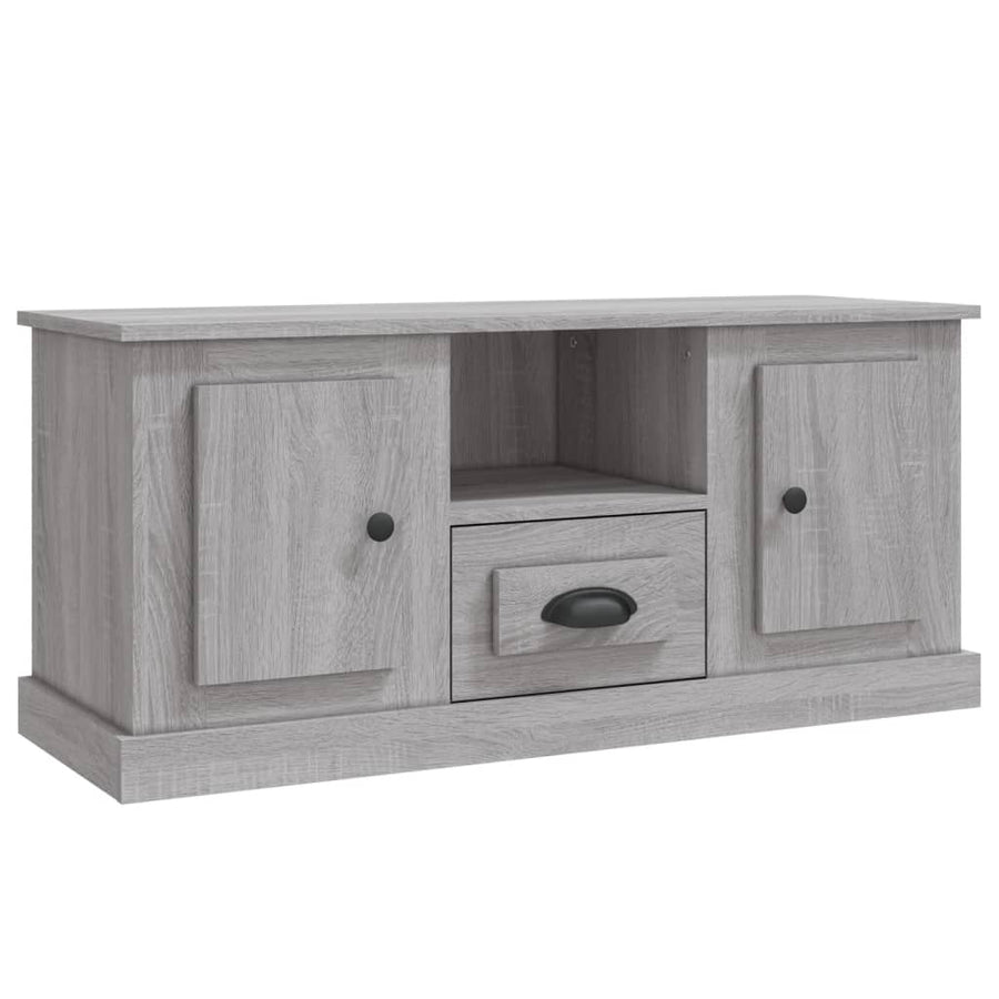 Tv-Meubel 00X35,5X45 Cm Bewerkt Hout Eikenkleurig Grijs sonoma