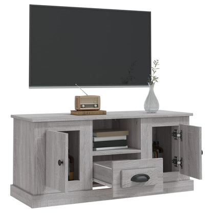 Tv-Meubel 00X35,5X45 Cm Bewerkt Hout Eikenkleurig Grijs sonoma