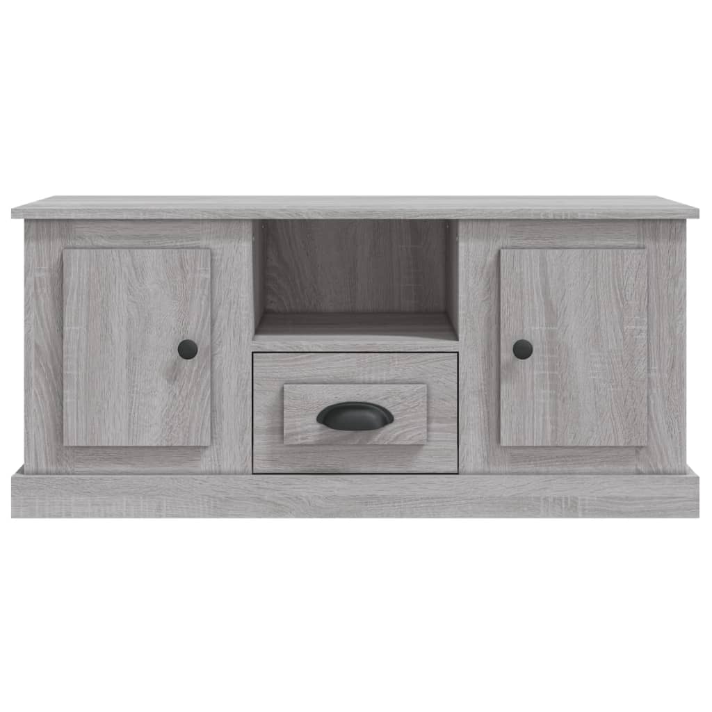 Tv-Meubel 00X35,5X45 Cm Bewerkt Hout Eikenkleurig Grijs sonoma