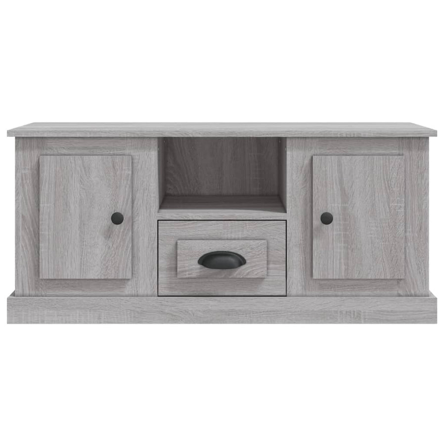Tv-Meubel 00X35,5X45 Cm Bewerkt Hout Eikenkleurig Grijs sonoma
