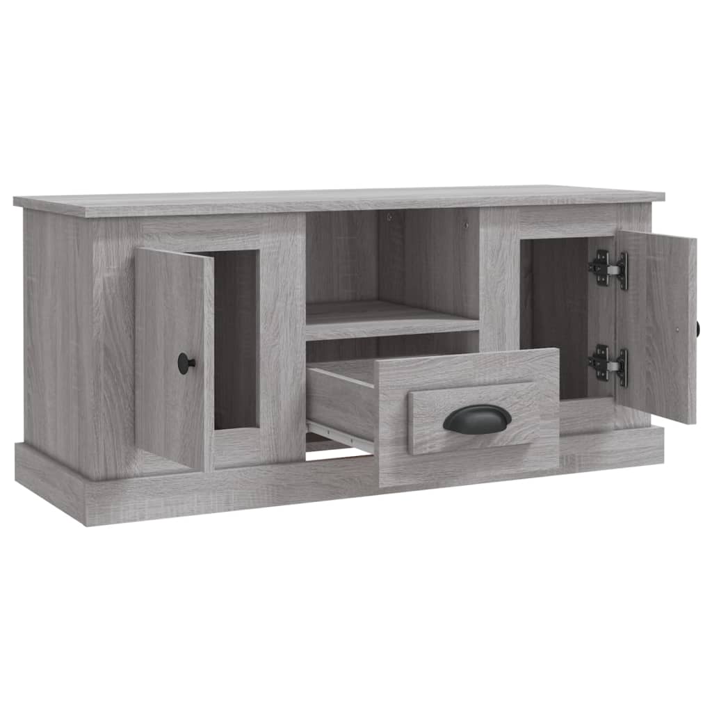 Tv-Meubel 00X35,5X45 Cm Bewerkt Hout Eikenkleurig Grijs sonoma