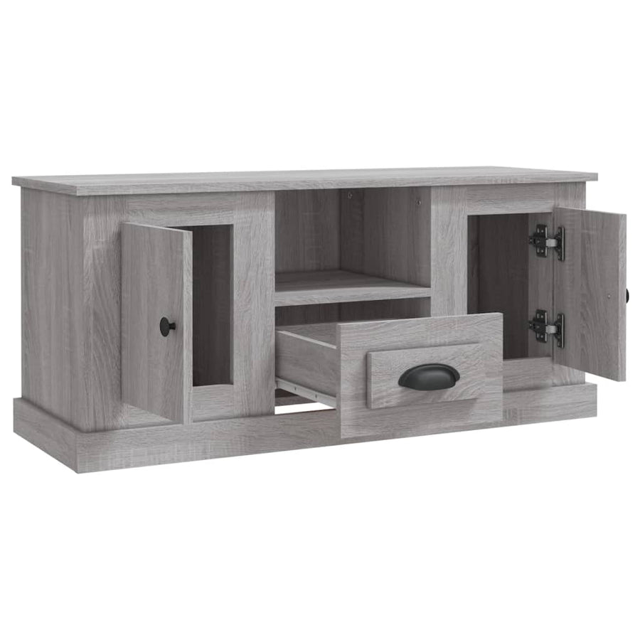Tv-Meubel 00X35,5X45 Cm Bewerkt Hout Eikenkleurig Grijs sonoma