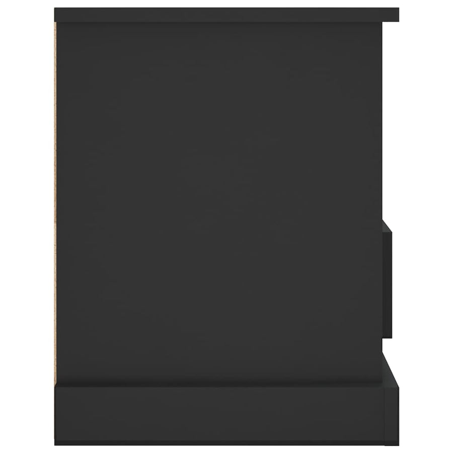 Tv-Meubel 93X35,5X45 Cm Bewerkt Hout Zwart