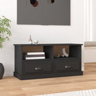 TV unit 93x35.5x45 cm engineered wood black