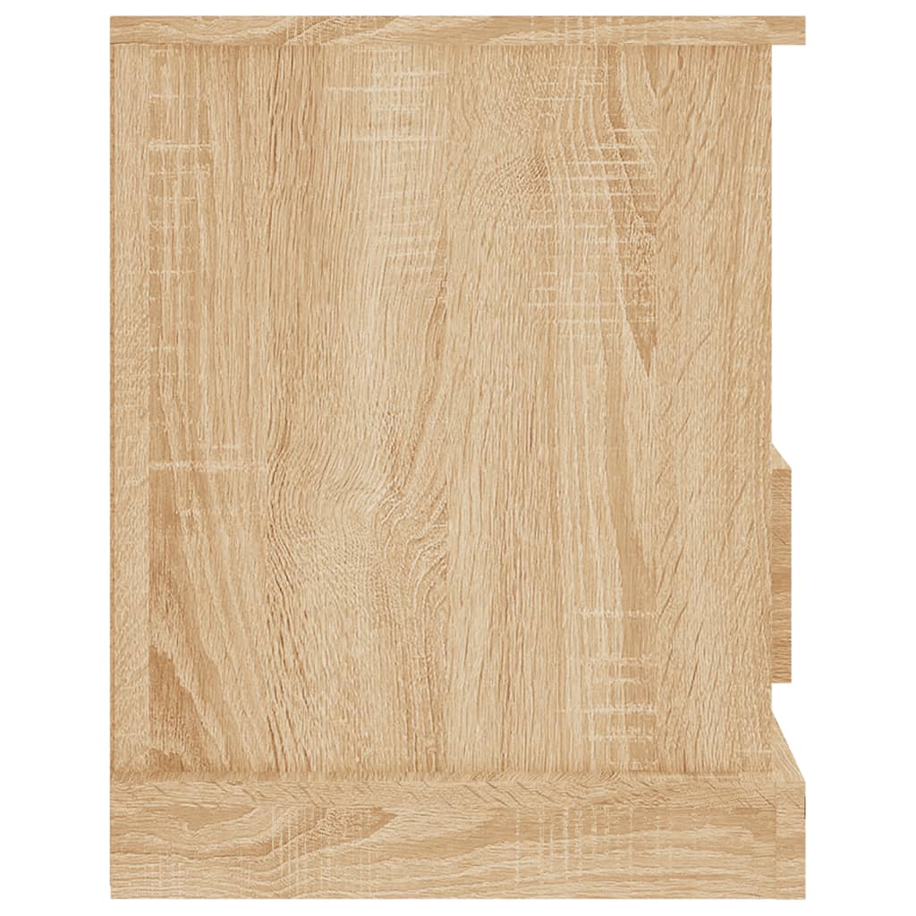 Tv-Meubel 93X35,5X45 Cm Bewerkt Hout Kleurig Sonoma eiken