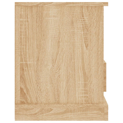 Tv-Meubel 93X35,5X45 Cm Bewerkt Hout Kleurig Sonoma eiken
