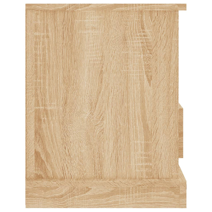 Tv-Meubel 93X35,5X45 Cm Bewerkt Hout Kleurig Sonoma eiken