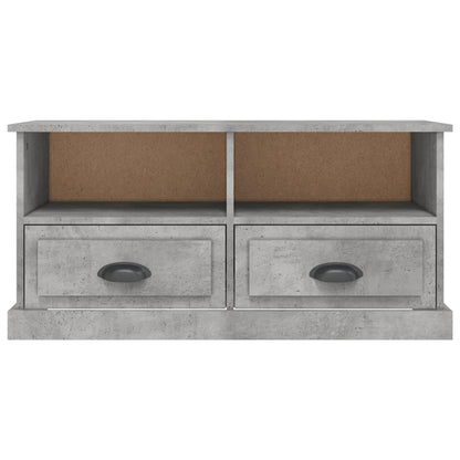 Tv-Meubel 93X35,5X45 Cm Bewerkt Hout Betongrijs