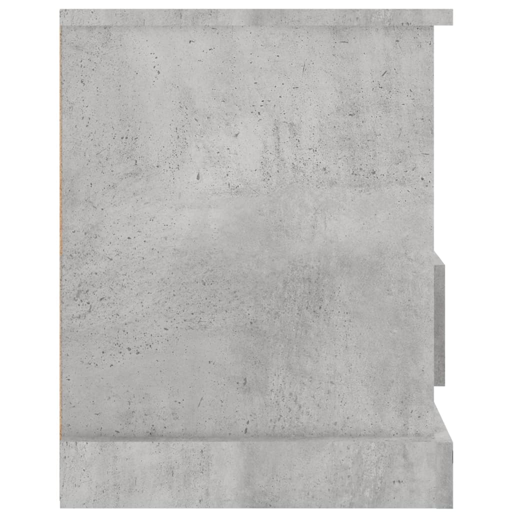 Tv-Meubel 93X35,5X45 Cm Bewerkt Hout Betongrijs
