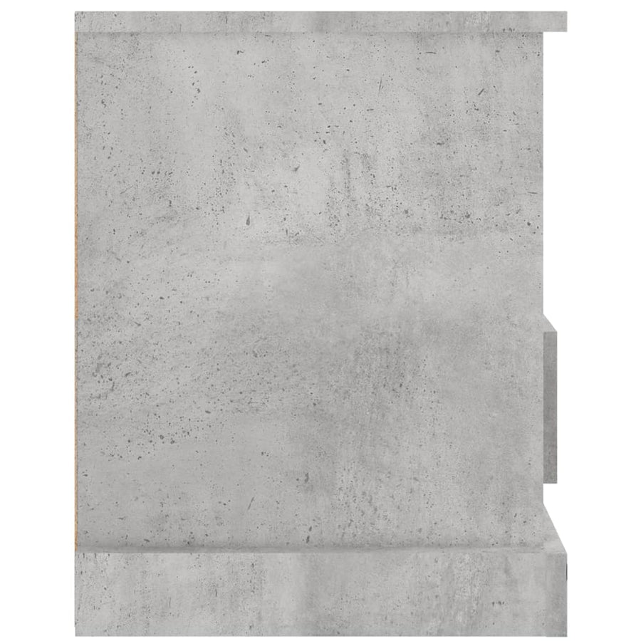 Tv-Meubel 93X35,5X45 Cm Bewerkt Hout Betongrijs