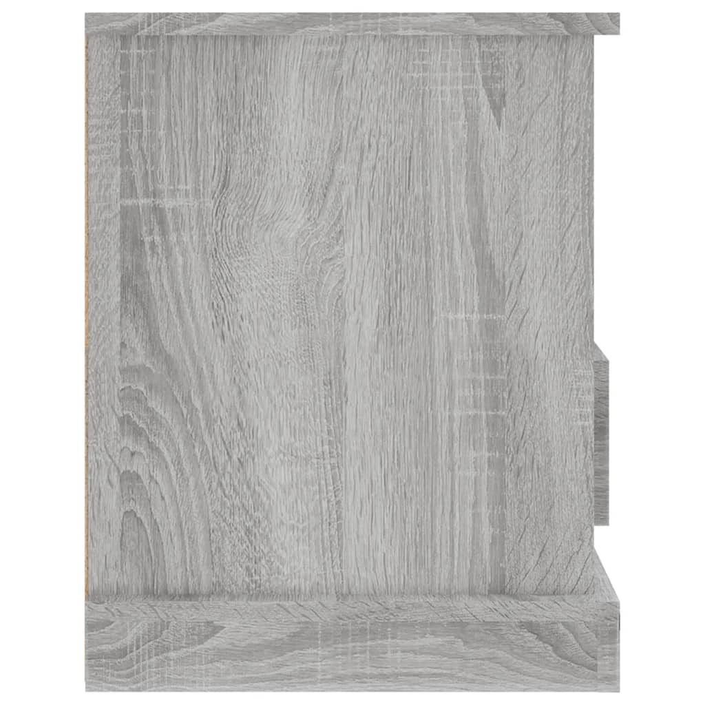 Tv-Meubel 93X35,5X45 Cm Bewerkt Hout Eikenkleurig Grijs sonoma