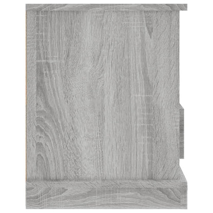 Tv-Meubel 93X35,5X45 Cm Bewerkt Hout Eikenkleurig Grijs sonoma