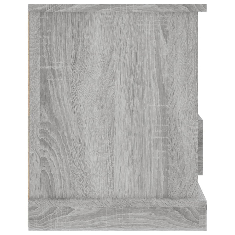 Tv-Meubel 93X35,5X45 Cm Bewerkt Hout Eikenkleurig Grijs sonoma