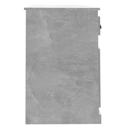 Bureau Met Lade 115X50X75 Cm Bewerkt Hout Betongrijs