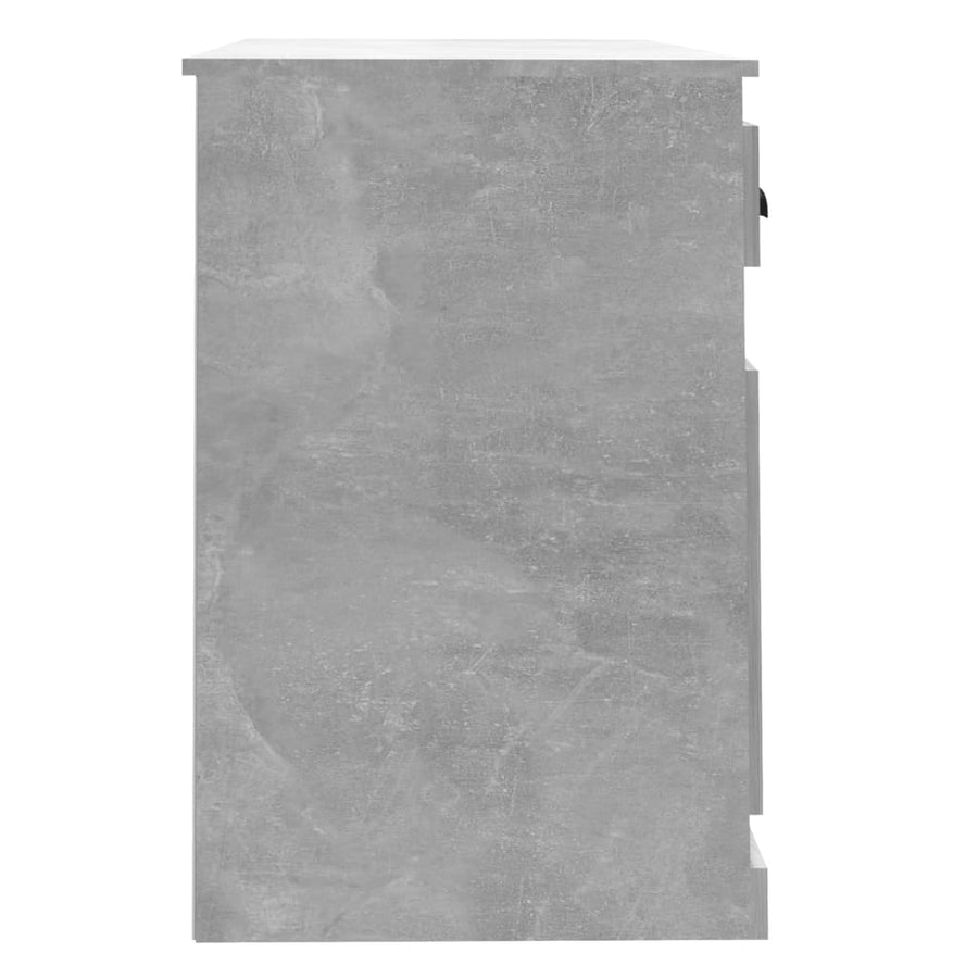 Bureau Met Lade 115X50X75 Cm Bewerkt Hout Betongrijs