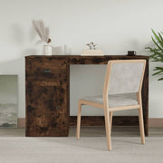 Bureau met lade 115x50x75 cm gerookt eiken