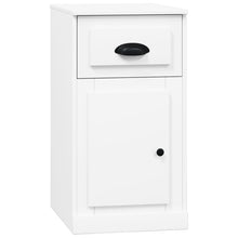 Bijzetkast Met Lade 40X50X75 Cm Bewerkt Hout Wit