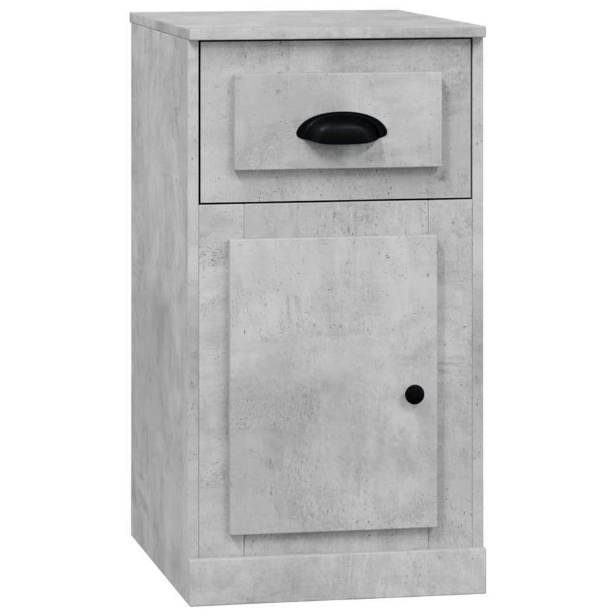 Bijzetkast Met Lade 40X50X75 Cm Bewerkt Hout Betongrijs