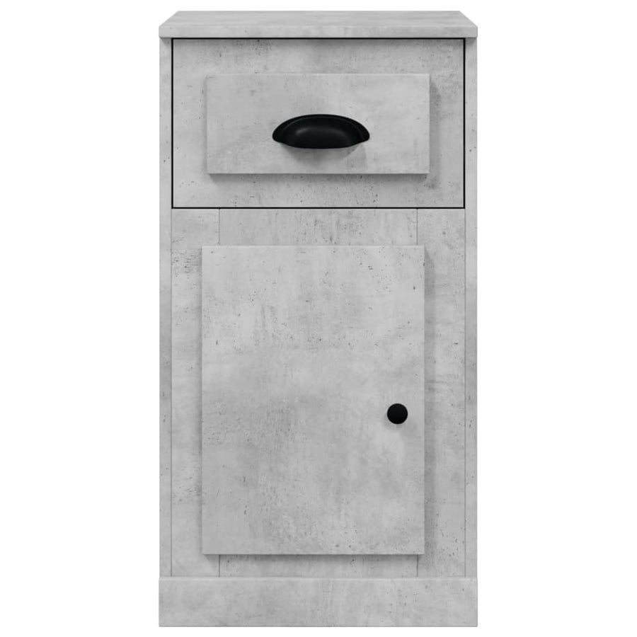 Bijzetkast Met Lade 40X50X75 Cm Bewerkt Hout Betongrijs