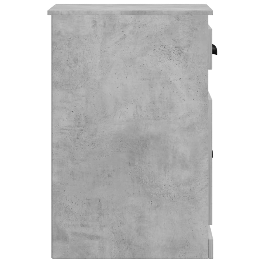 Bijzetkast Met Lade 40X50X75 Cm Bewerkt Hout Betongrijs