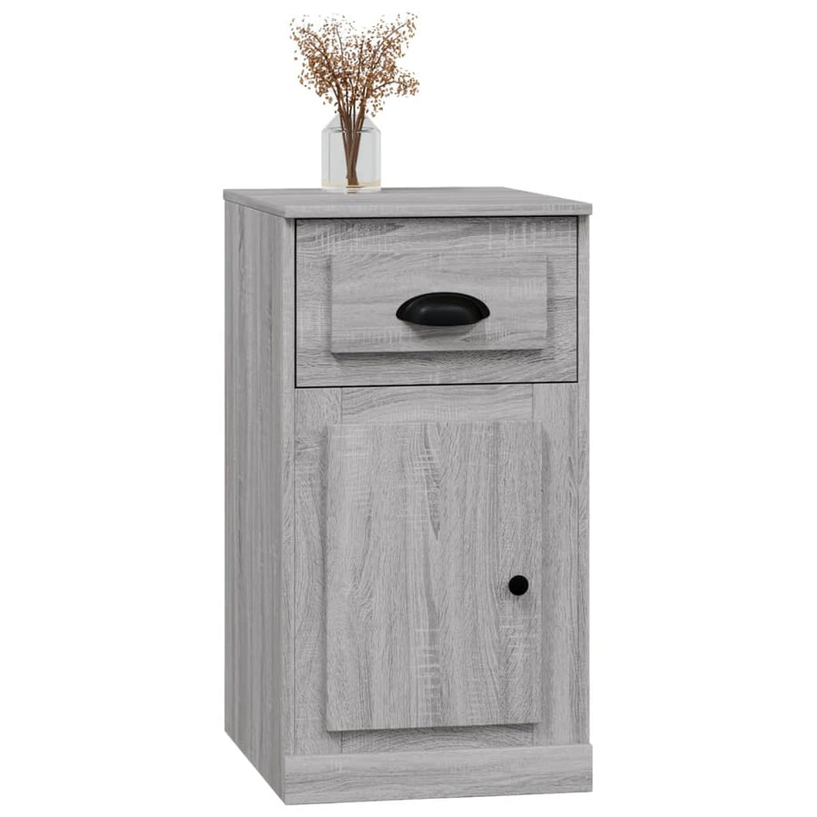 Bijzetkast Met Lade 40X50X75 Cm Bewerkt Hout Grijs Sonoma Eiken