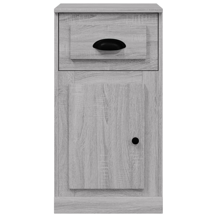 Bijzetkast Met Lade 40X50X75 Cm Bewerkt Hout Grijs Sonoma Eiken