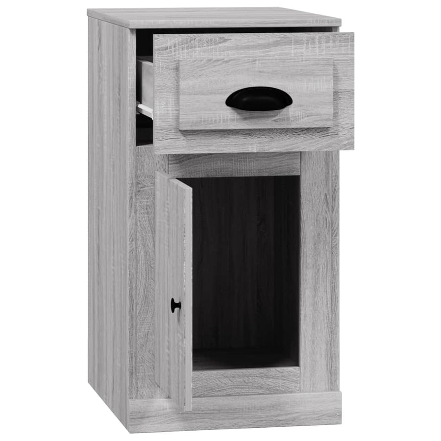 Bijzetkast Met Lade 40X50X75 Cm Bewerkt Hout Grijs Sonoma Eiken