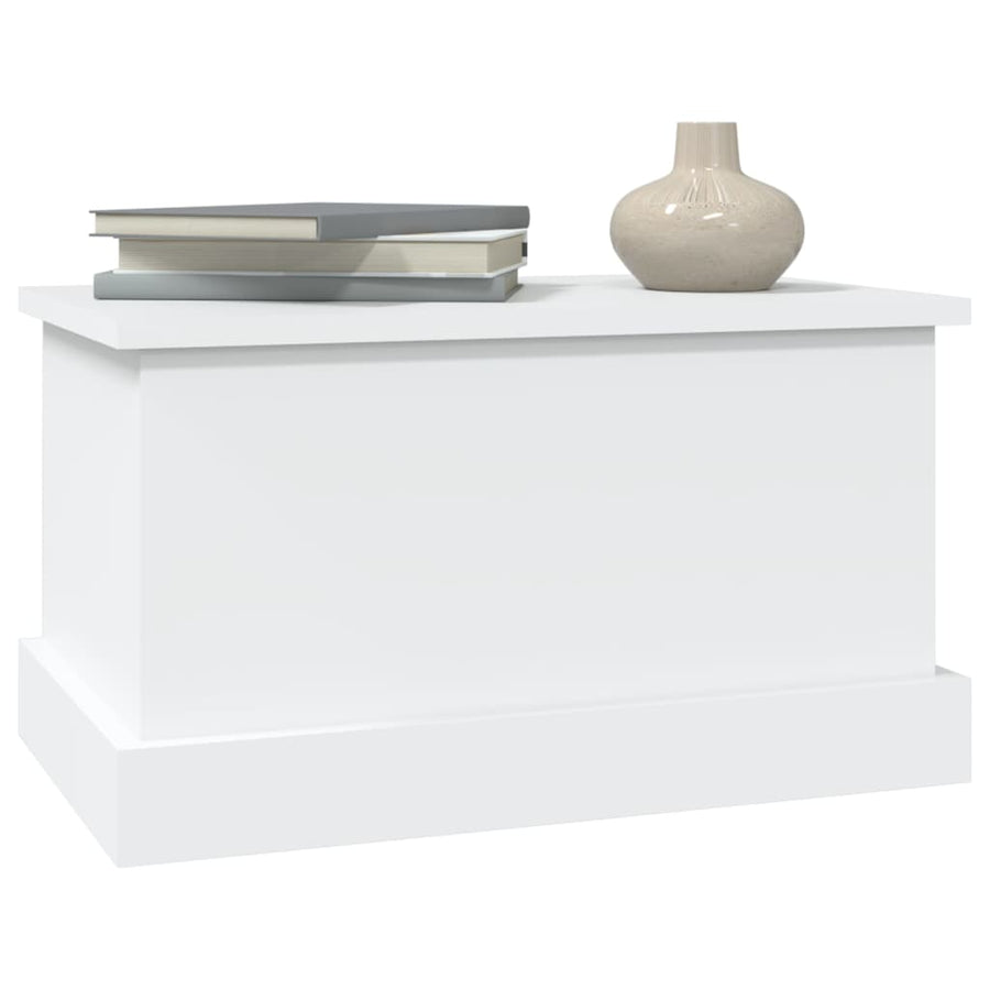 Opbergbox 50X30X28 Cm Bewerkt Hout Wit
