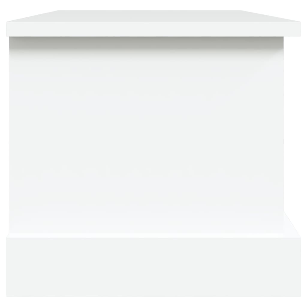 Opbergbox 50X30X28 Cm Bewerkt Hout Wit