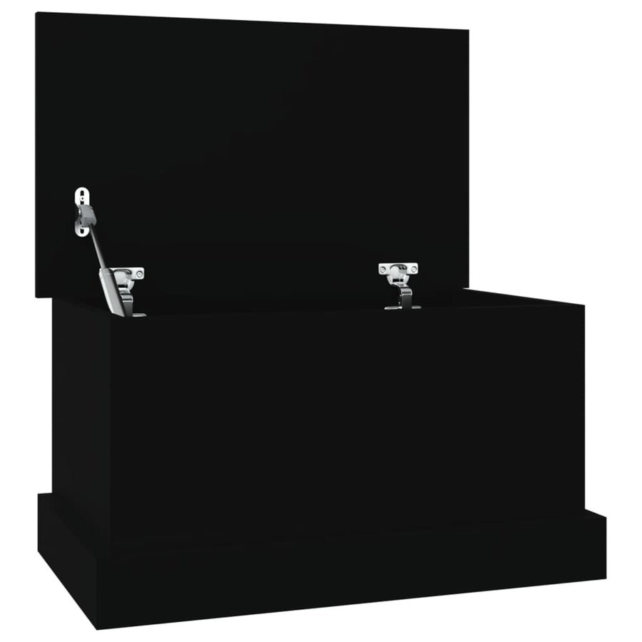 Opbergbox 50X30X28 Cm Bewerkt Hout Zwart