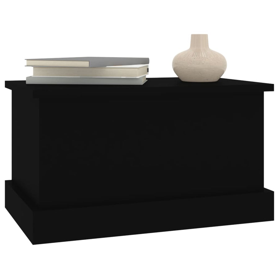 Opbergbox 50X30X28 Cm Bewerkt Hout Zwart