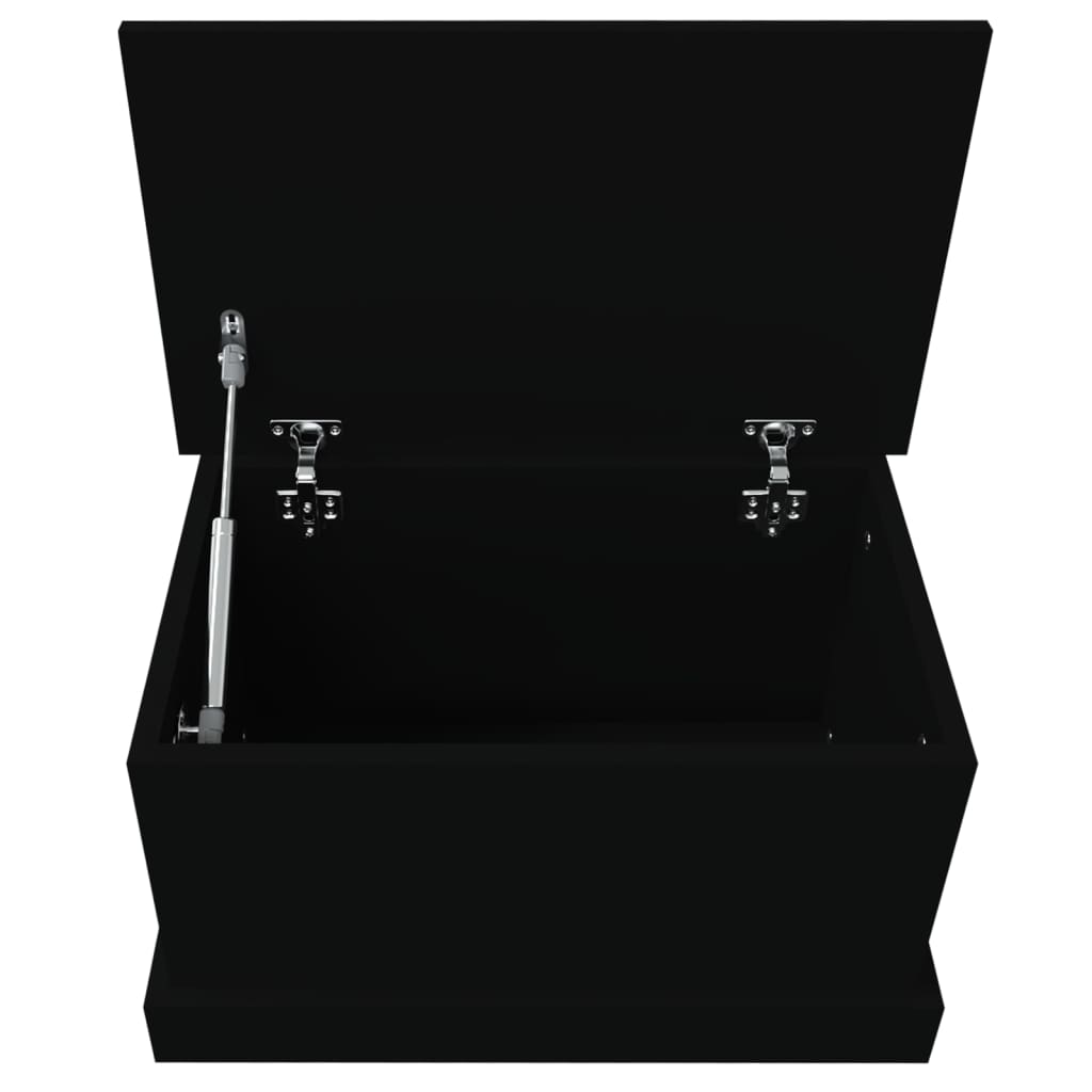 Opbergbox 50X30X28 Cm Bewerkt Hout Zwart