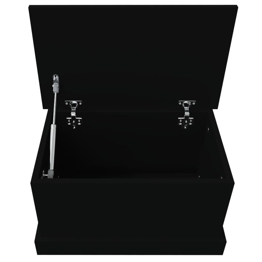 Opbergbox 50X30X28 Cm Bewerkt Hout Zwart