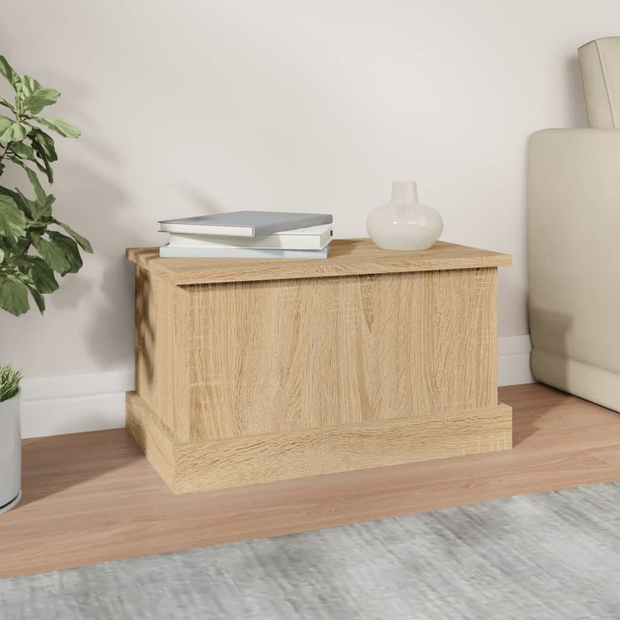 Opbergbox 50X30X28 Cm Bewerkt Hout Sonoma Eikenkleurig