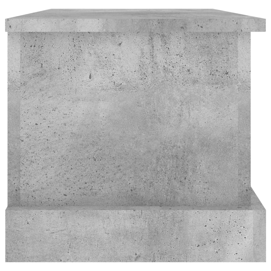 Opbergbox 50X30X28 Cm Bewerkt Hout Betongrijs