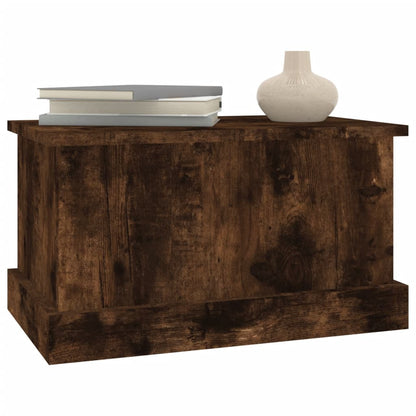 Opbergbox 50X30X28 Cm Bewerkt Hout Gerookt Eikenkleurig