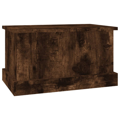 Opbergbox 50X30X28 Cm Bewerkt Hout Gerookt Eikenkleurig