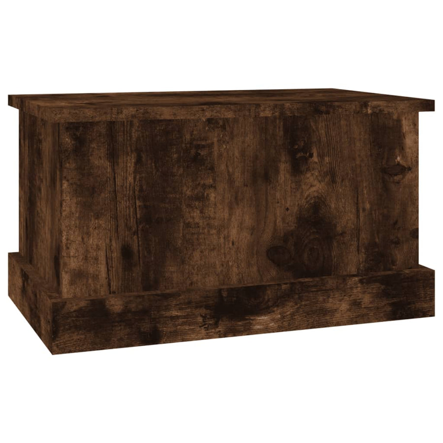 Opbergbox 50X30X28 Cm Bewerkt Hout Gerookt Eikenkleurig