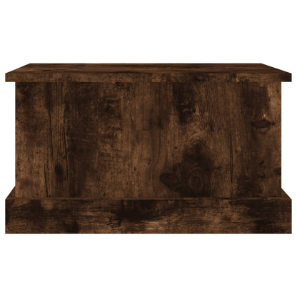 Opbergbox 50X30X28 Cm Bewerkt Hout Gerookt Eikenkleurig