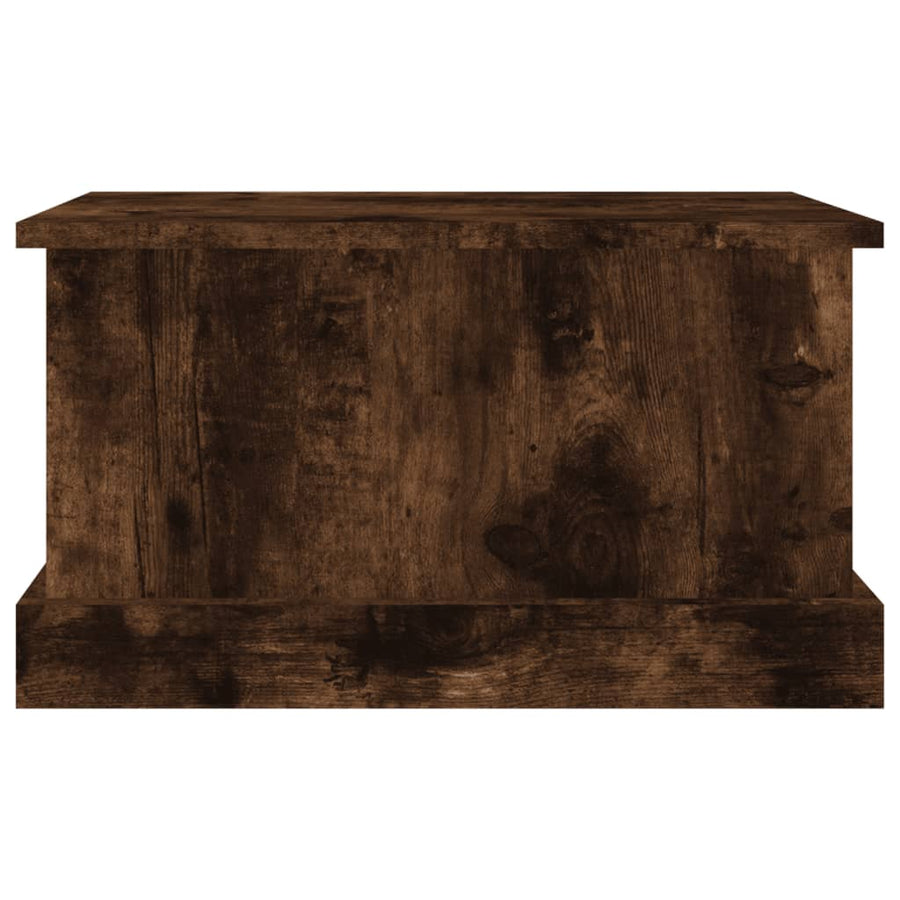 Opbergbox 50X30X28 Cm Bewerkt Hout Gerookt Eikenkleurig