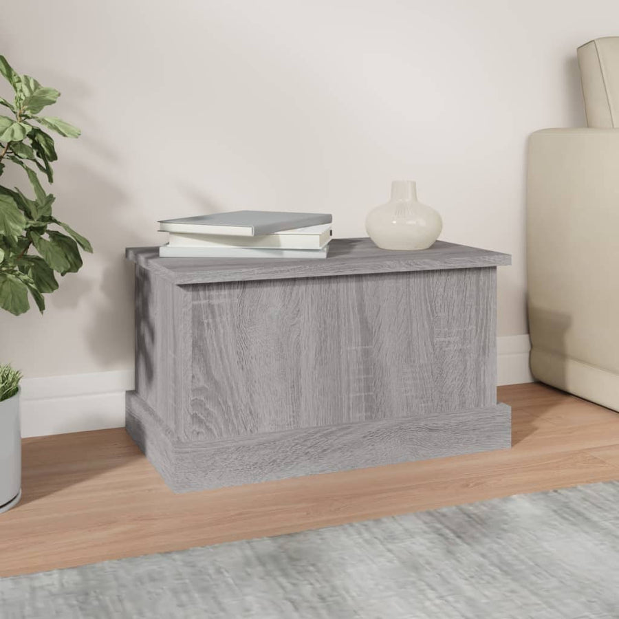 Opbergbox 50X30X28 Cm Bewerkt Hout Grijs Sonoma Eikenkleurig
