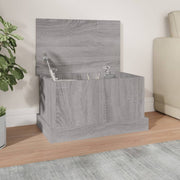 Opbergbox 50x30x28 cm bewerkt hout grijs sonoma