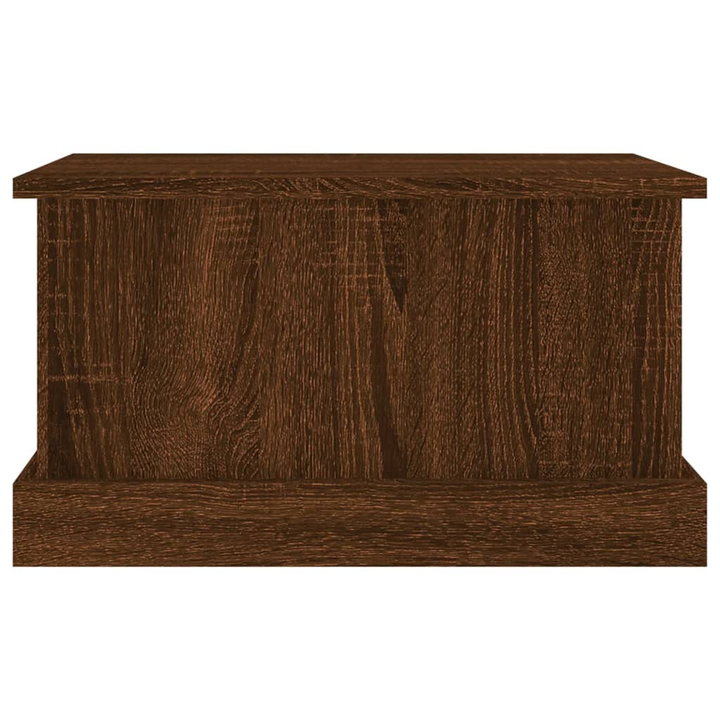 Opbergbox 50X30X28 Cm Bewerkt Hout Bruin Eikenkleur