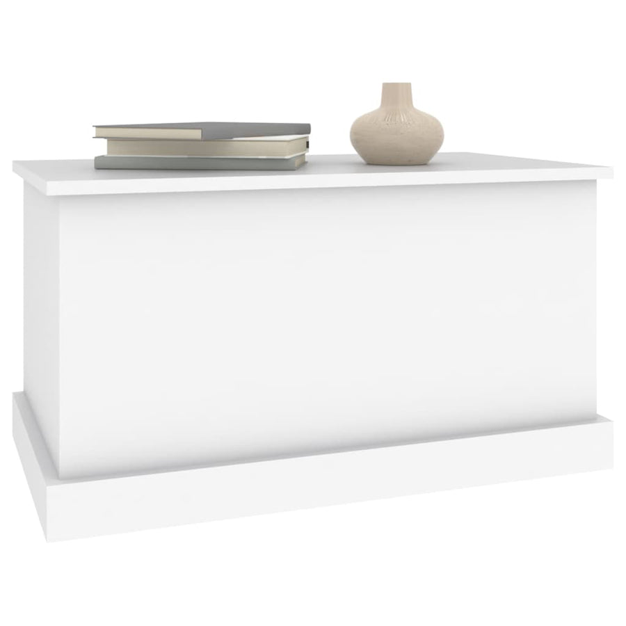 Opbergbox 70X40X38 Cm Bewerkt Hout Wit