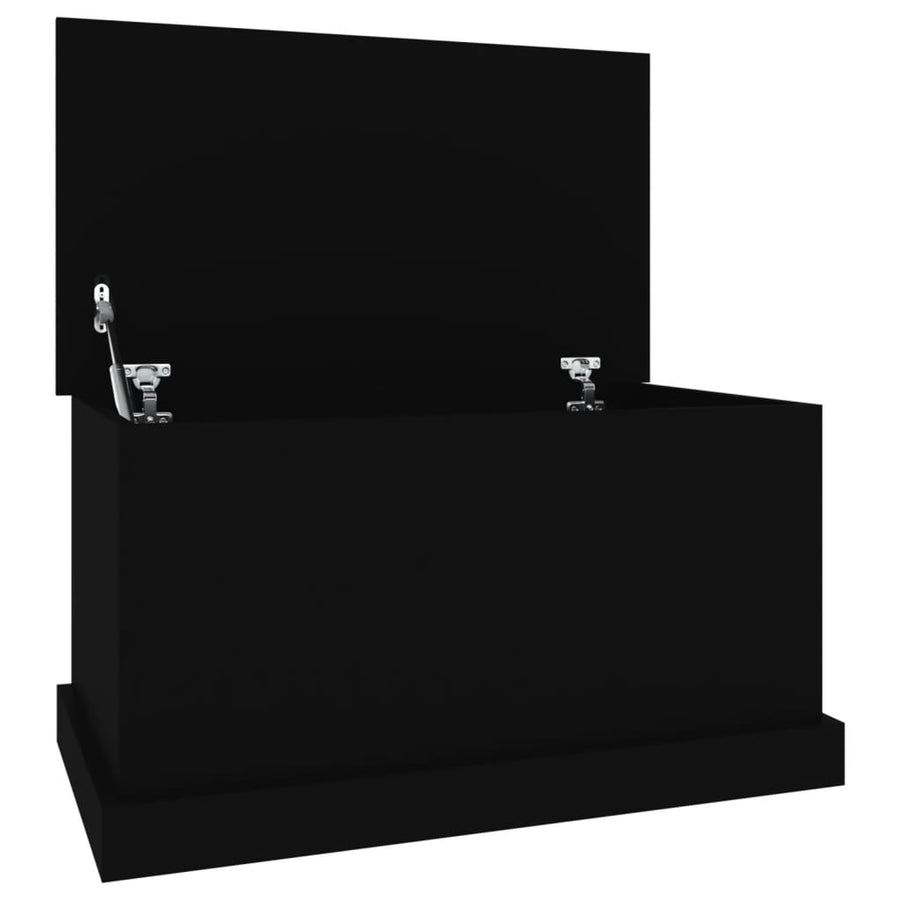 Opbergbox 70X40X38 Cm Bewerkt Hout Zwart