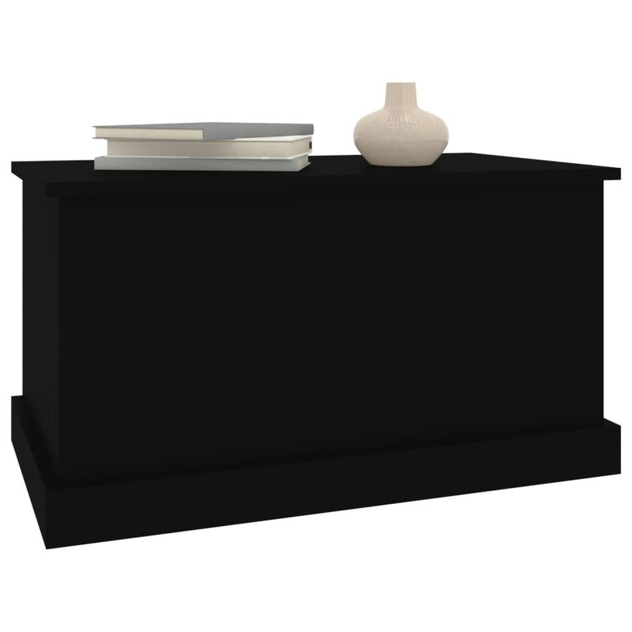Opbergbox 70X40X38 Cm Bewerkt Hout Zwart