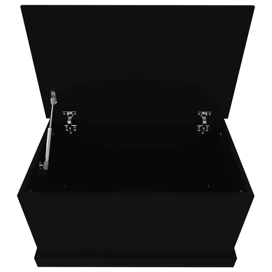 Opbergbox 70X40X38 Cm Bewerkt Hout Zwart