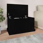 Storage box 70x40x38 cm treated wood black