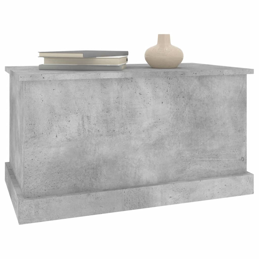 Opbergbox Bewerkt Hout 70 x 40 x 38 cm Betongrijs